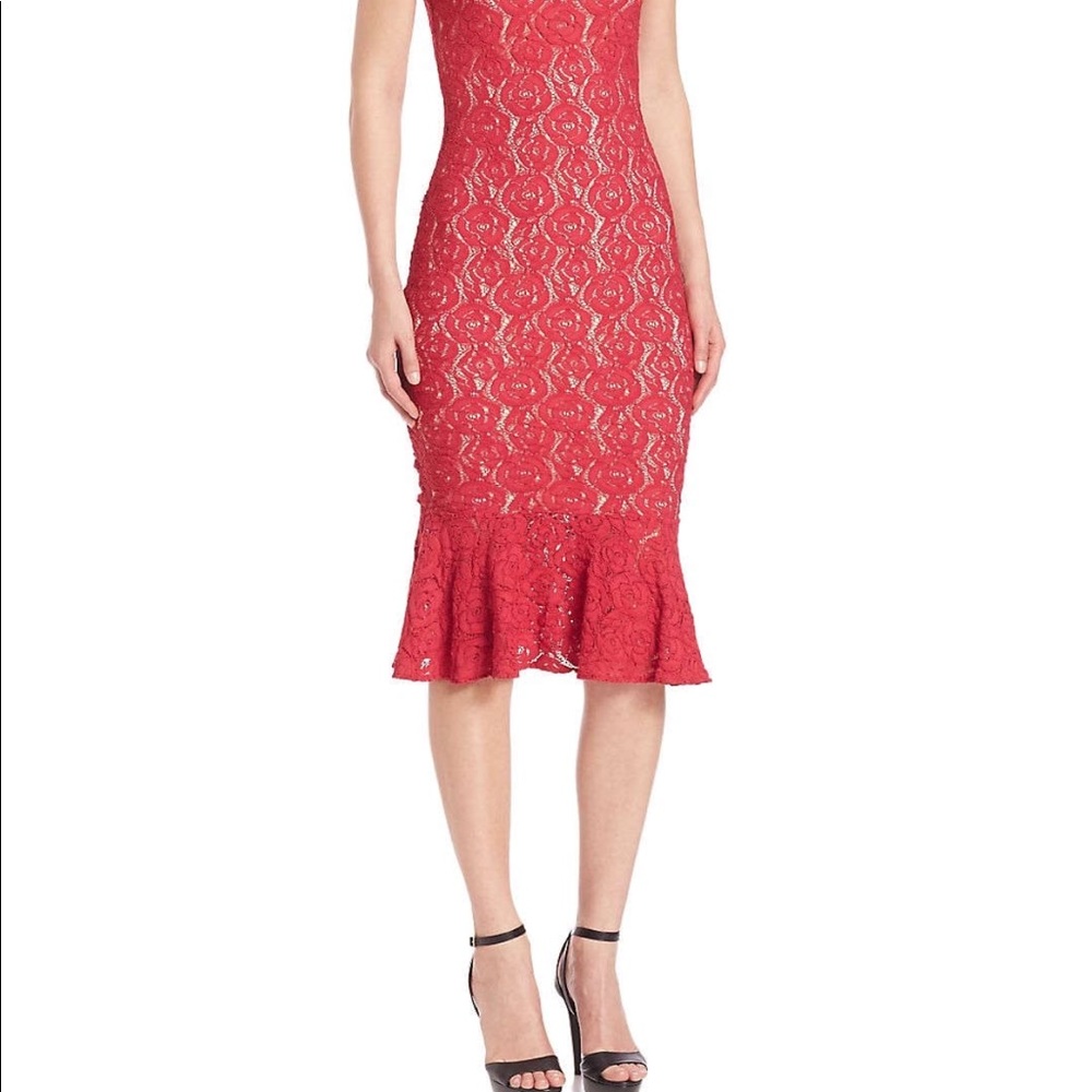 Fuzzi Lace Trumpet Dress